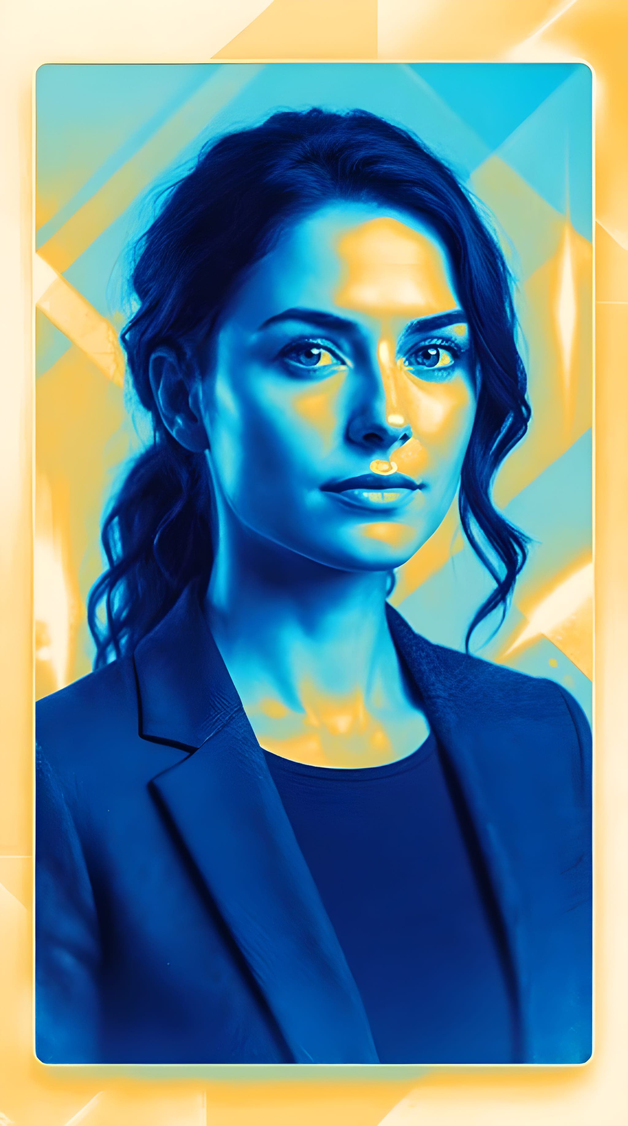 Rendu en fausses couleurs de la même photo, à titre d'illustration